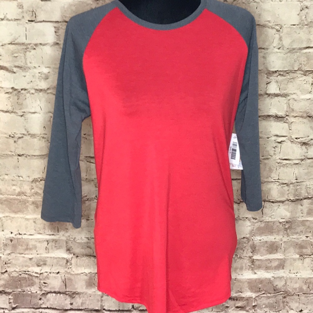 NWT LuLaRoe Randy Medium M Red/Gray